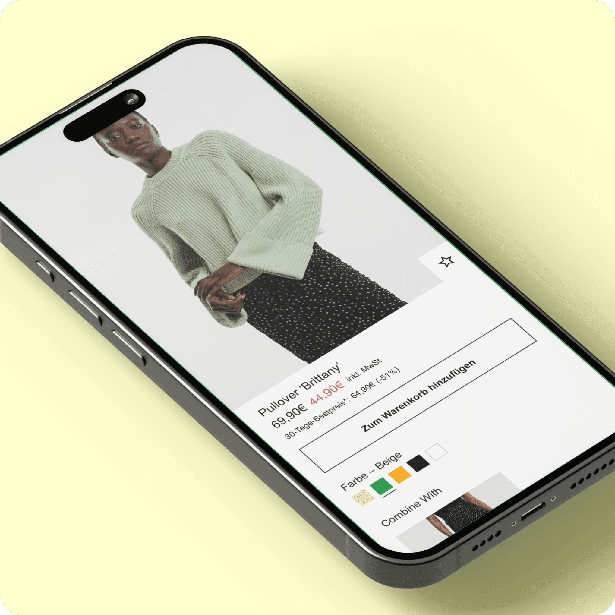 Illustration About You Outlet App - Produkt Page