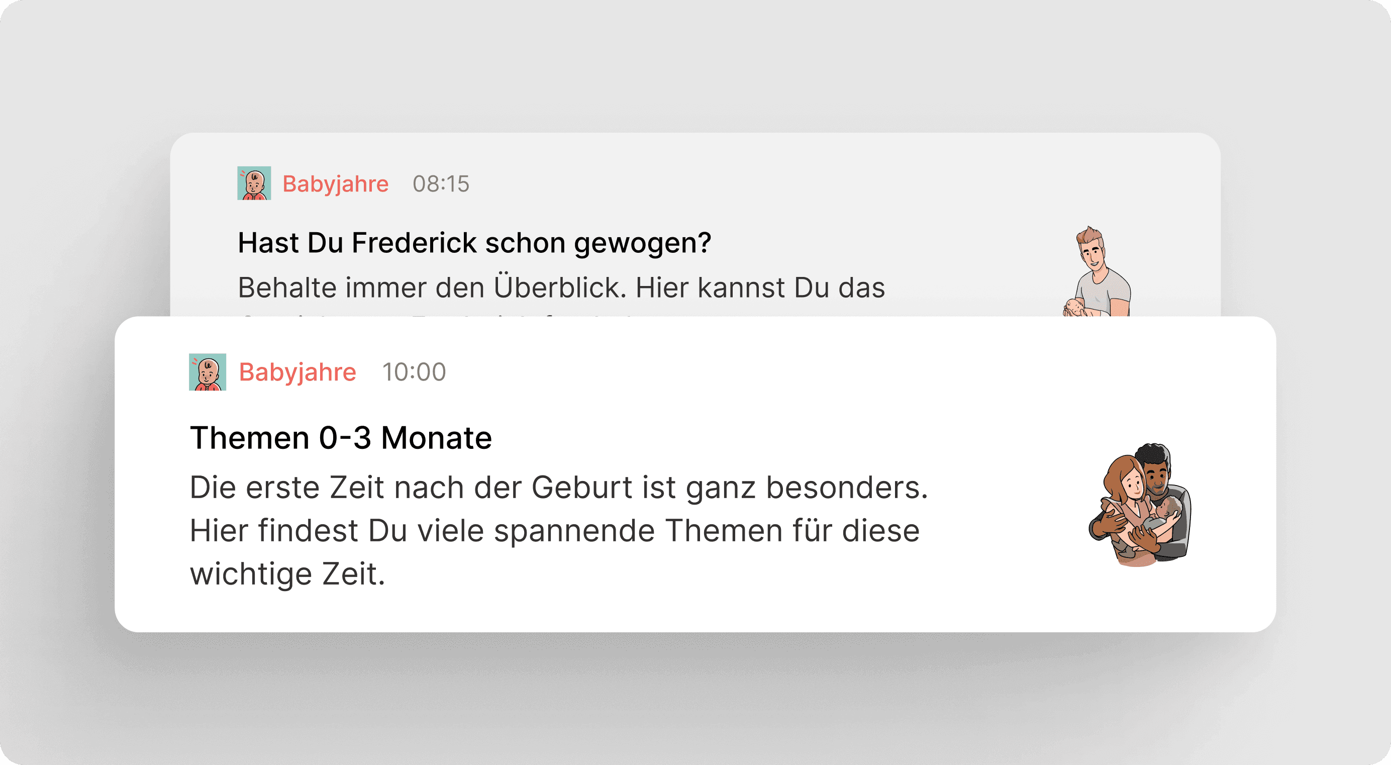 Push Notifications Babyjahre App