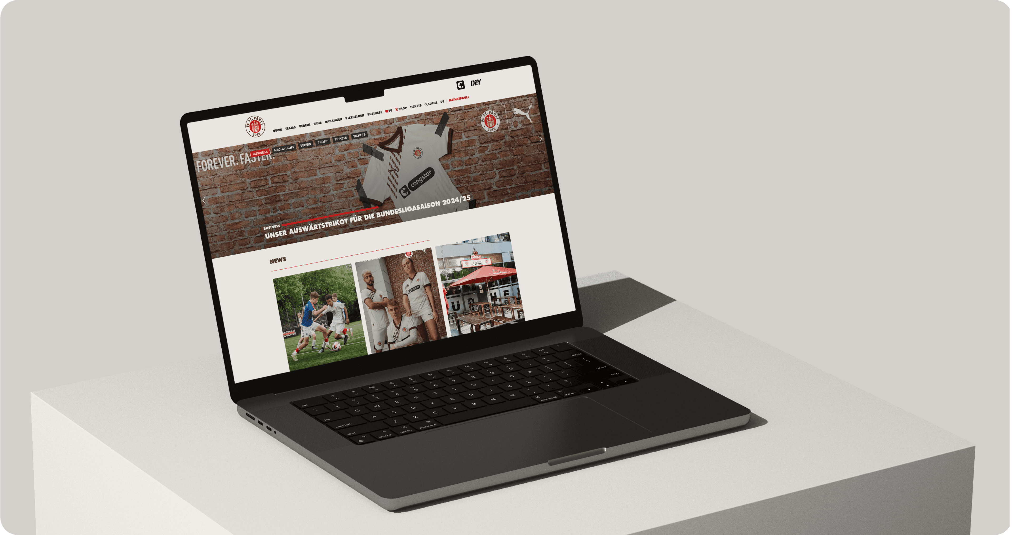 Illustration FC St. Pauli Website