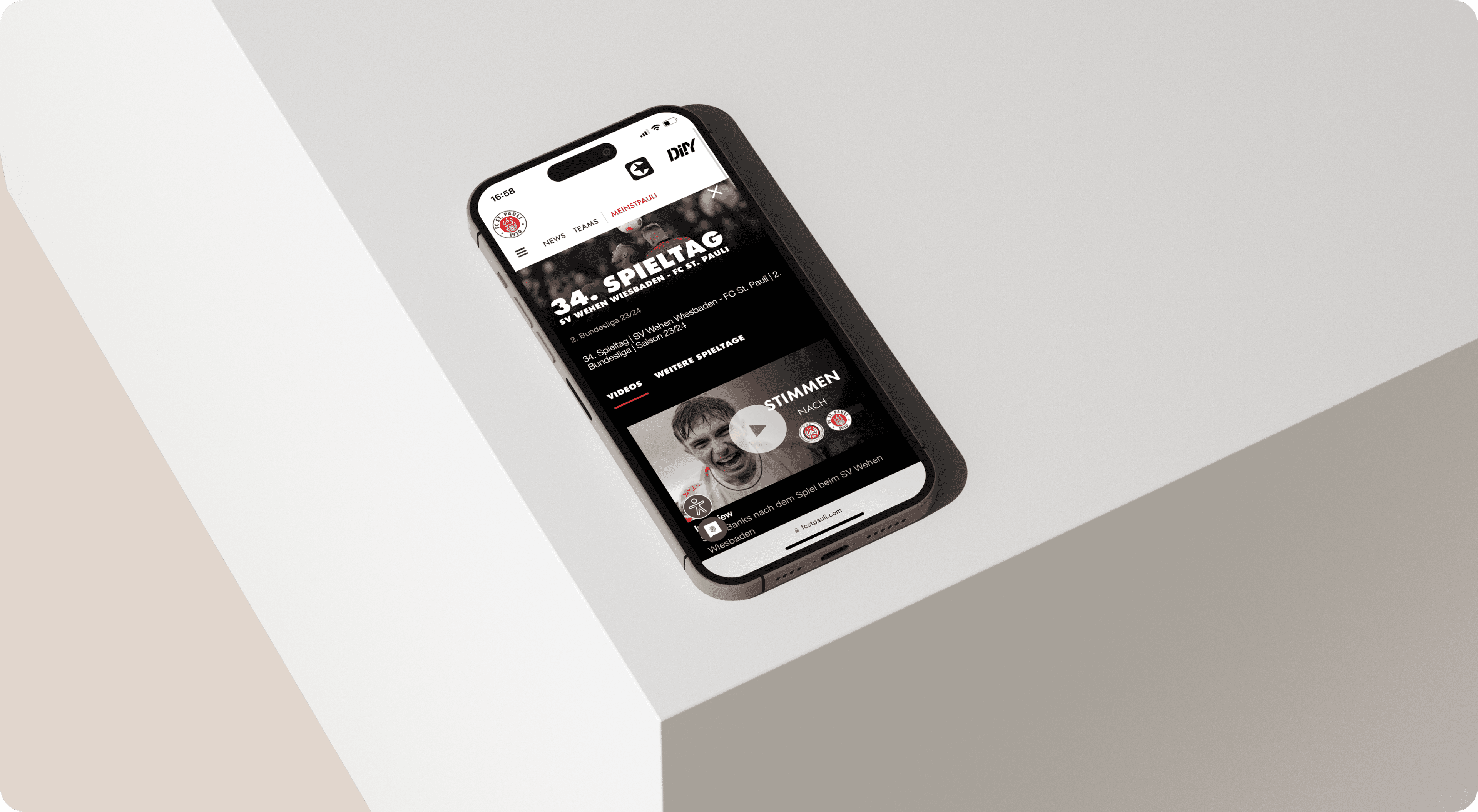 Illustration FC St. Pauli Website