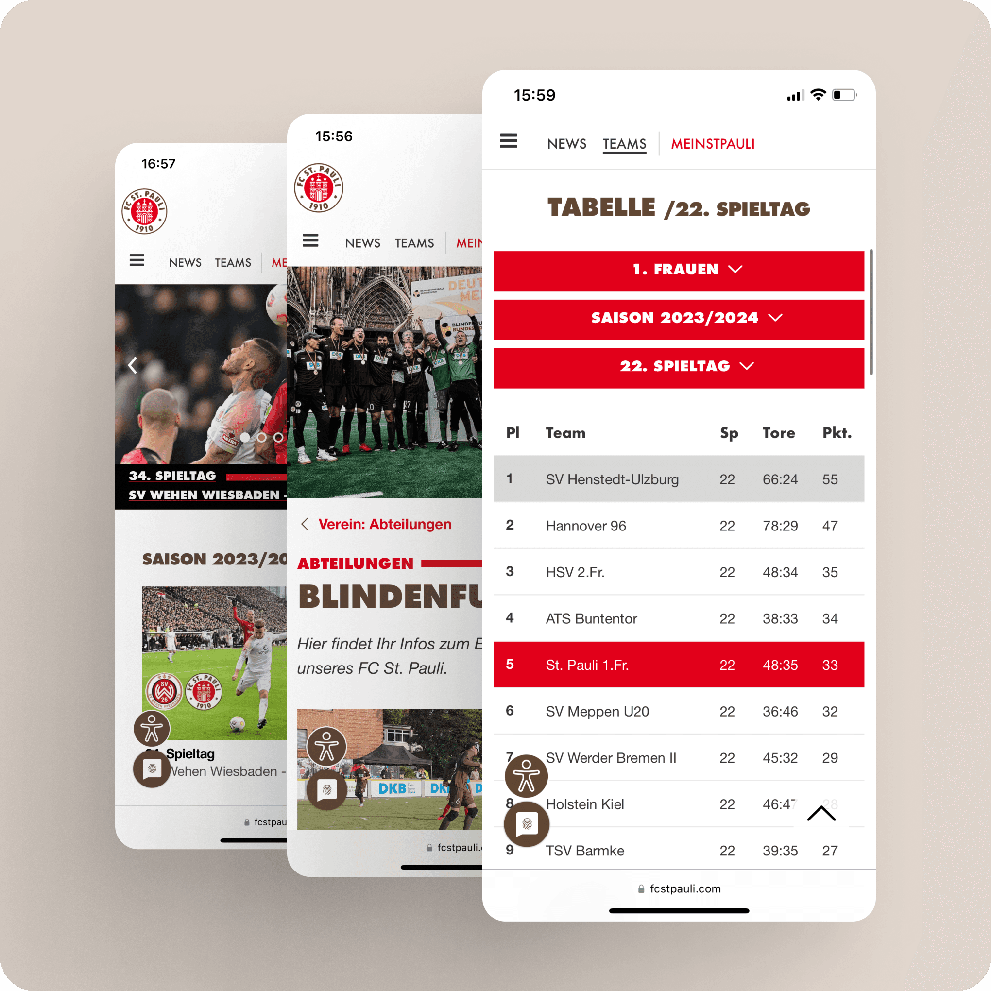 Illustration FC St. Pauli Website