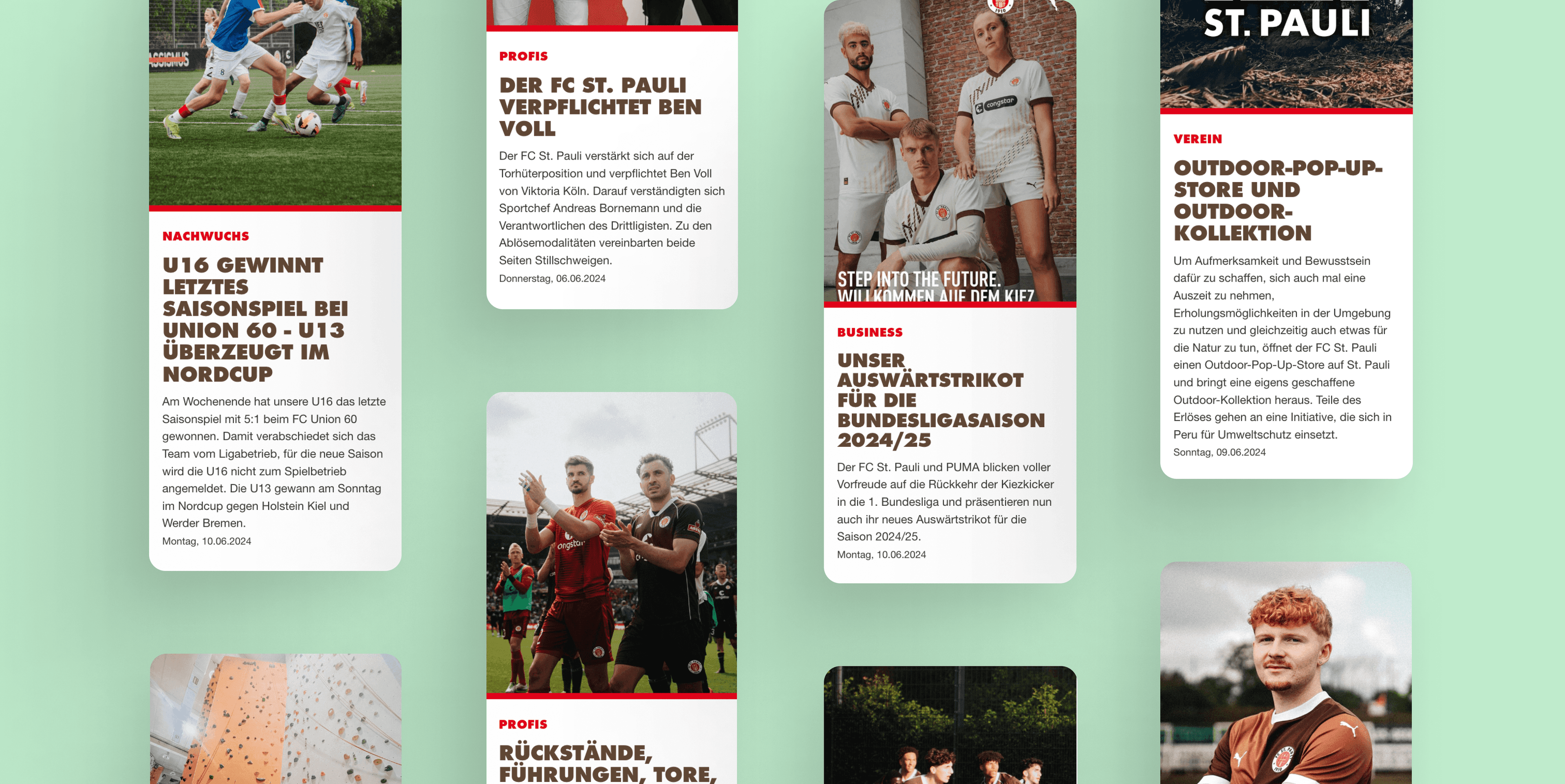 Illustration FC St. Pauli Website