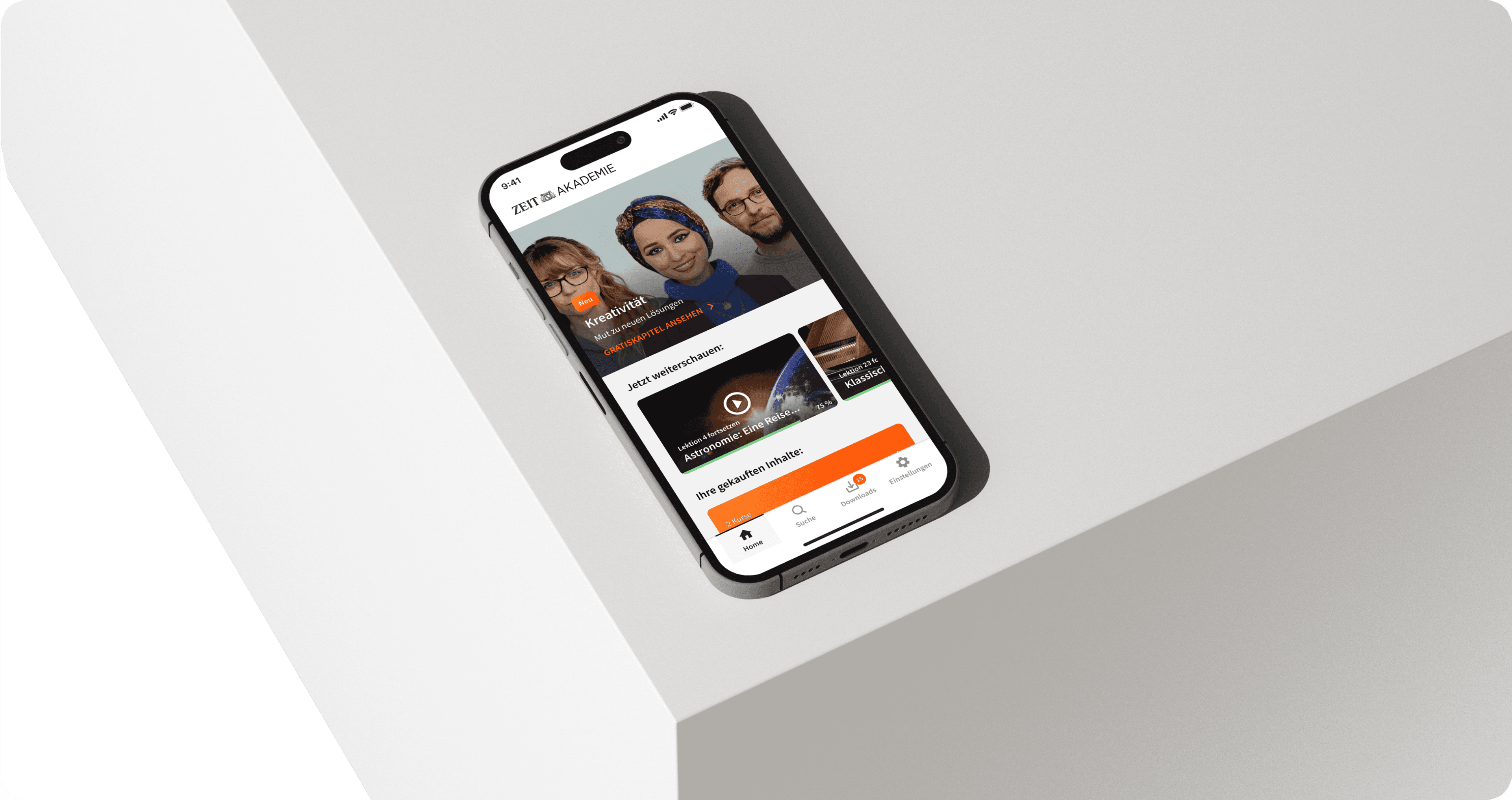 Illustration ZEIT Akademie App