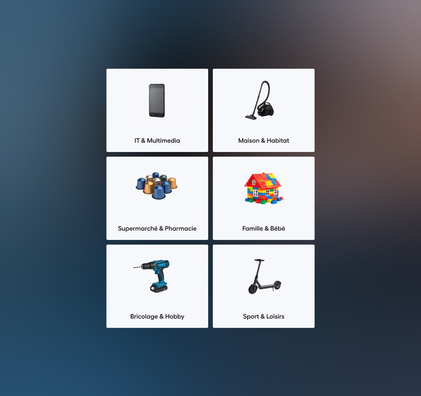 brack app - UI Kategorien entdecken