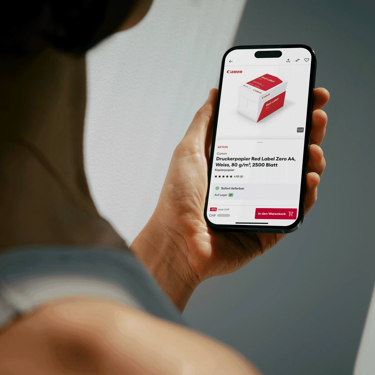 Brack App – Produktdetailansicht